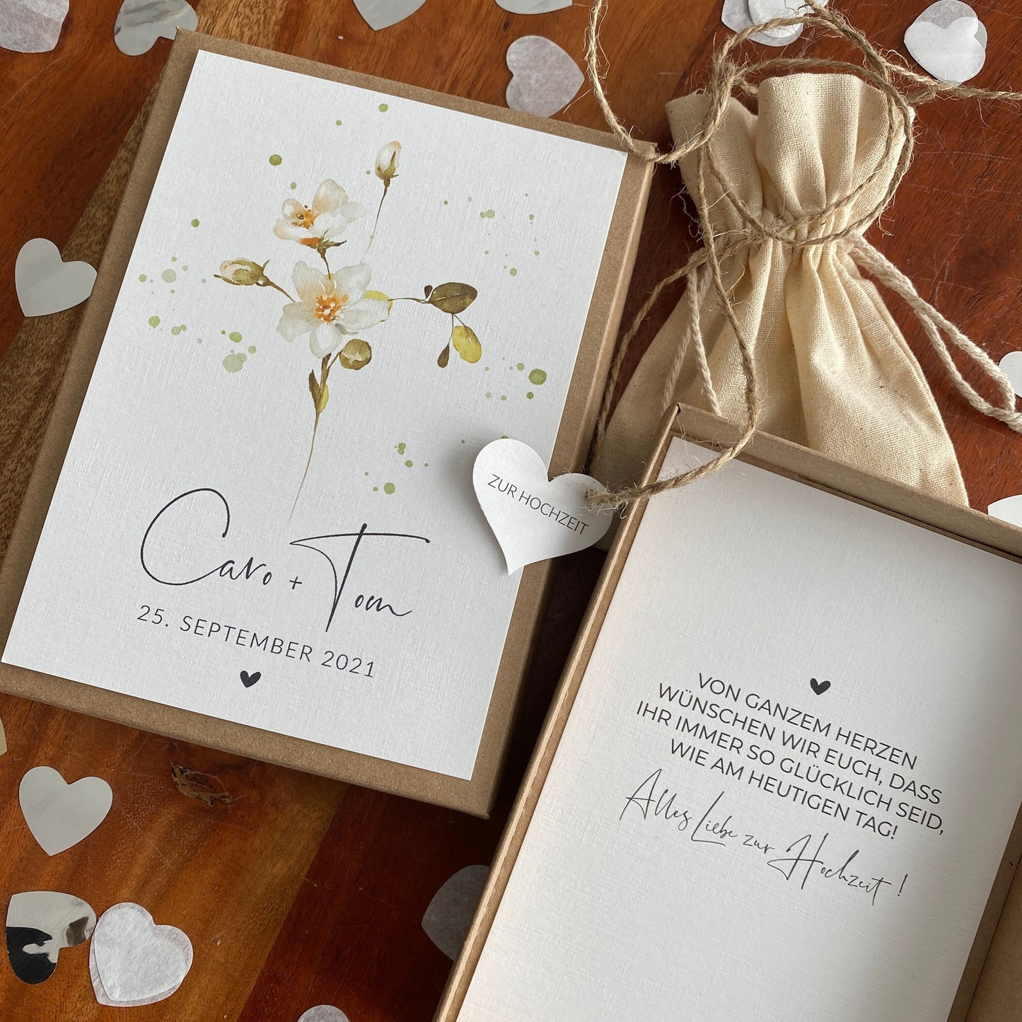 Geschenkverpackung - soft flower - Geschenk zur Hochzeit