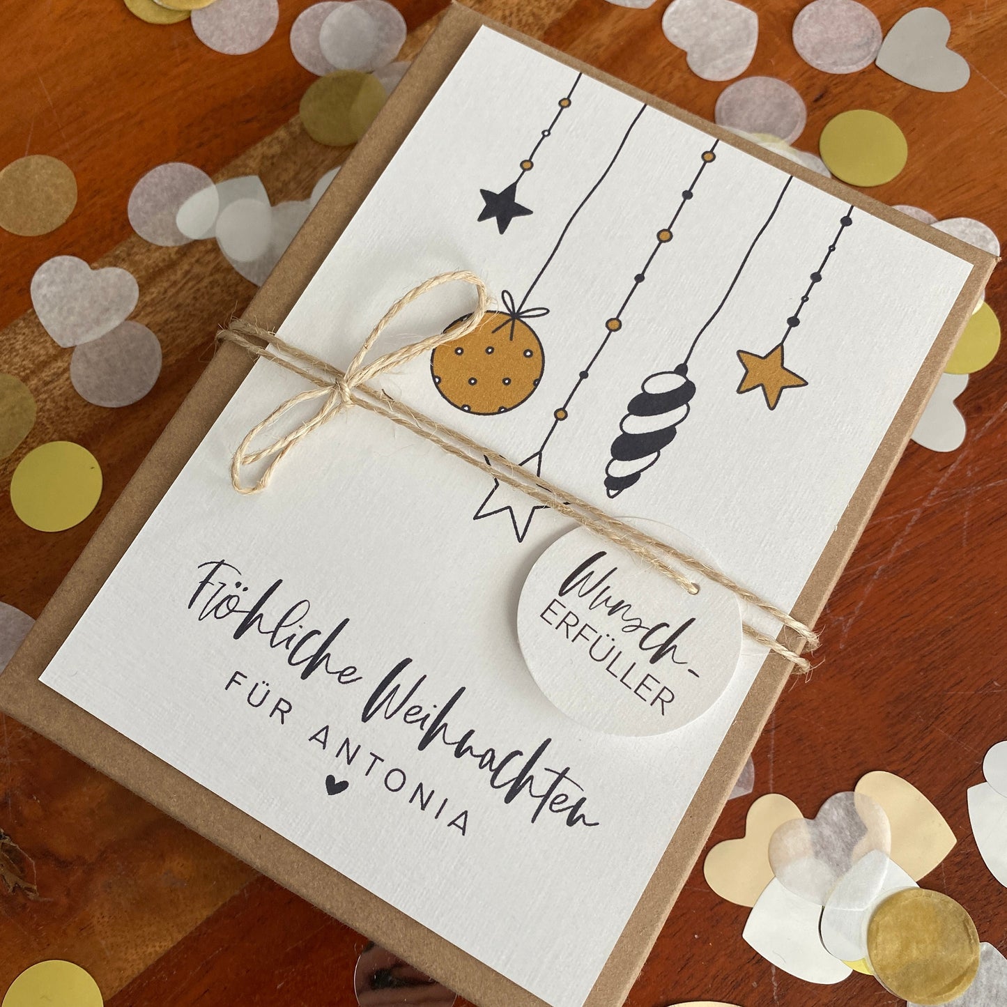 Geschenkverpackung - christmas balls - Geschenk zu Weihnachten