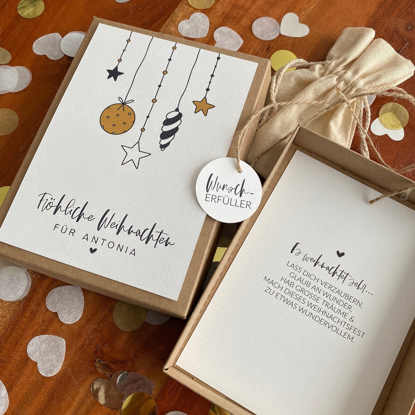 Geschenkverpackung - christmas balls - Geschenk zu Weihnachten