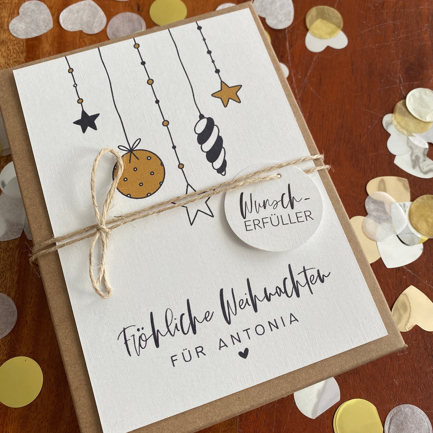 Geschenkverpackung - christmas balls - Geschenk zu Weihnachten