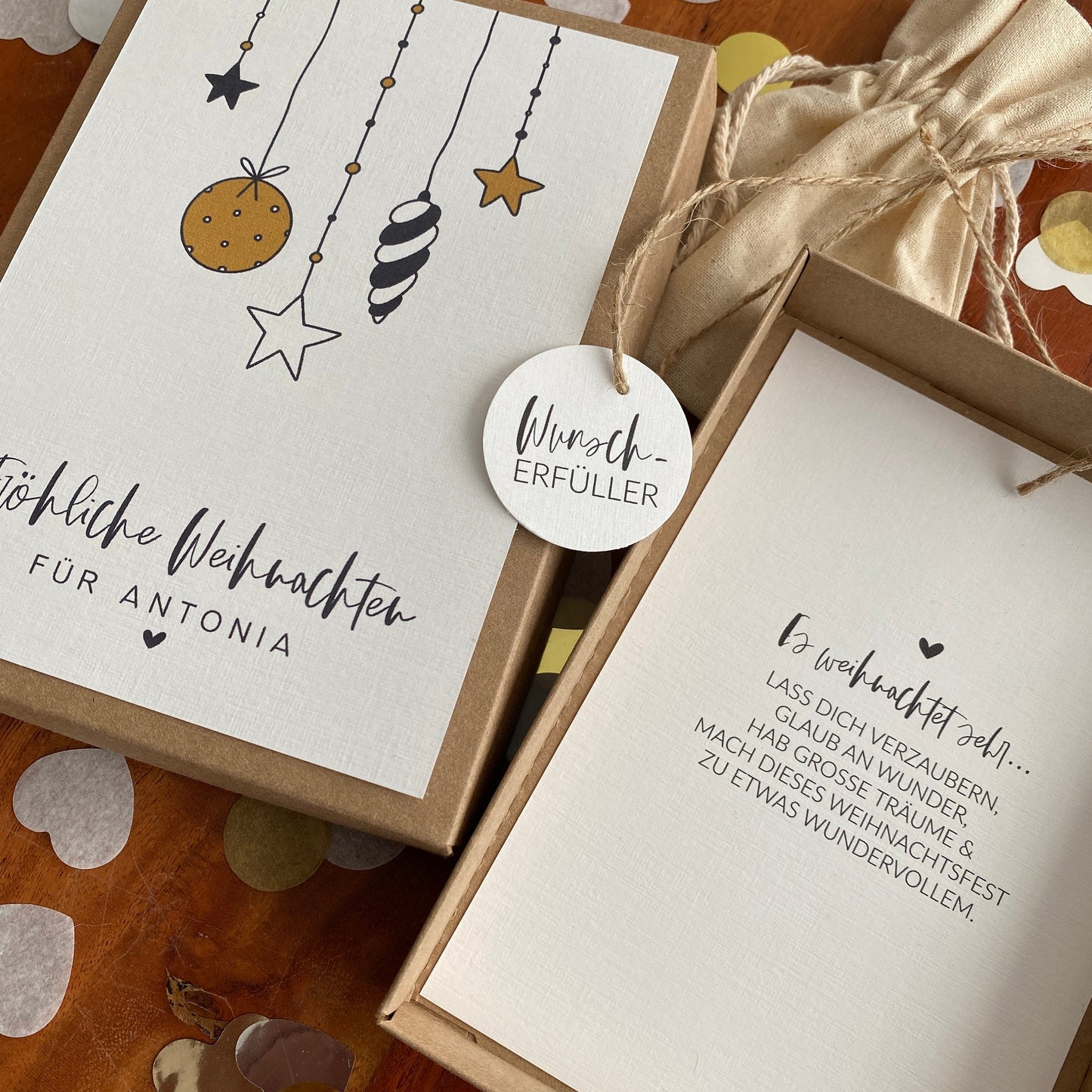 Geschenkverpackung - christmas balls - Geschenk zu Weihnachten