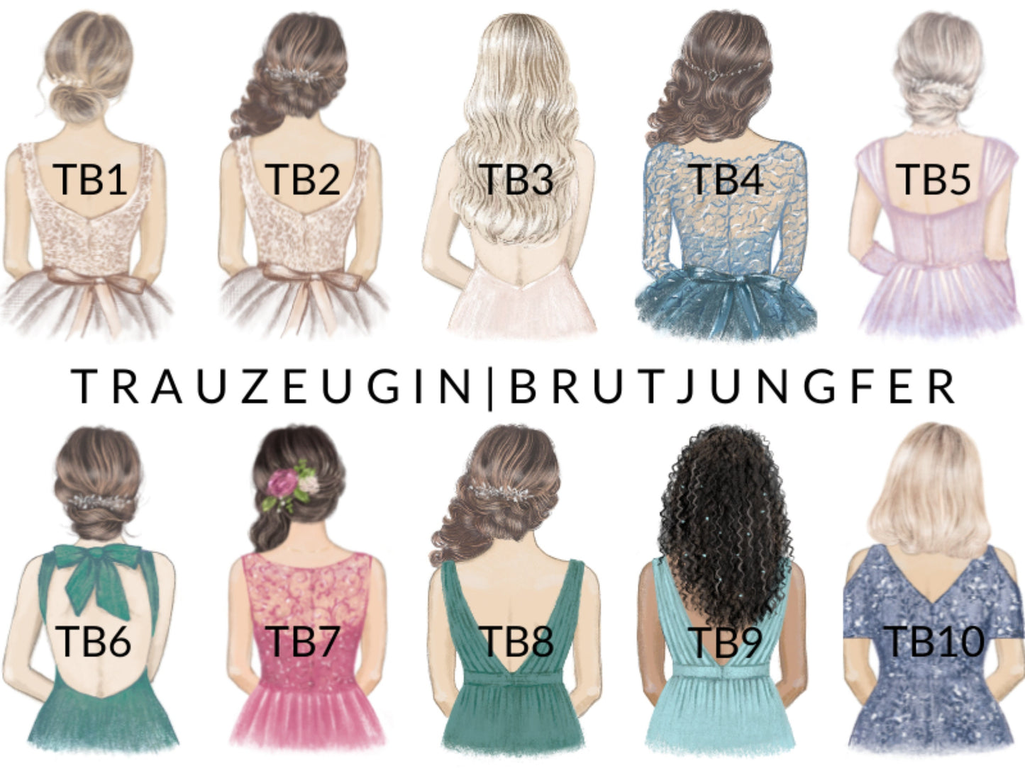 Möchtest du ... meine Brautjungfer sein ? | -Silhouette- | Geschenk für Brautjungfer | Armband mit Herz | personalisiert mit Namen + Bild