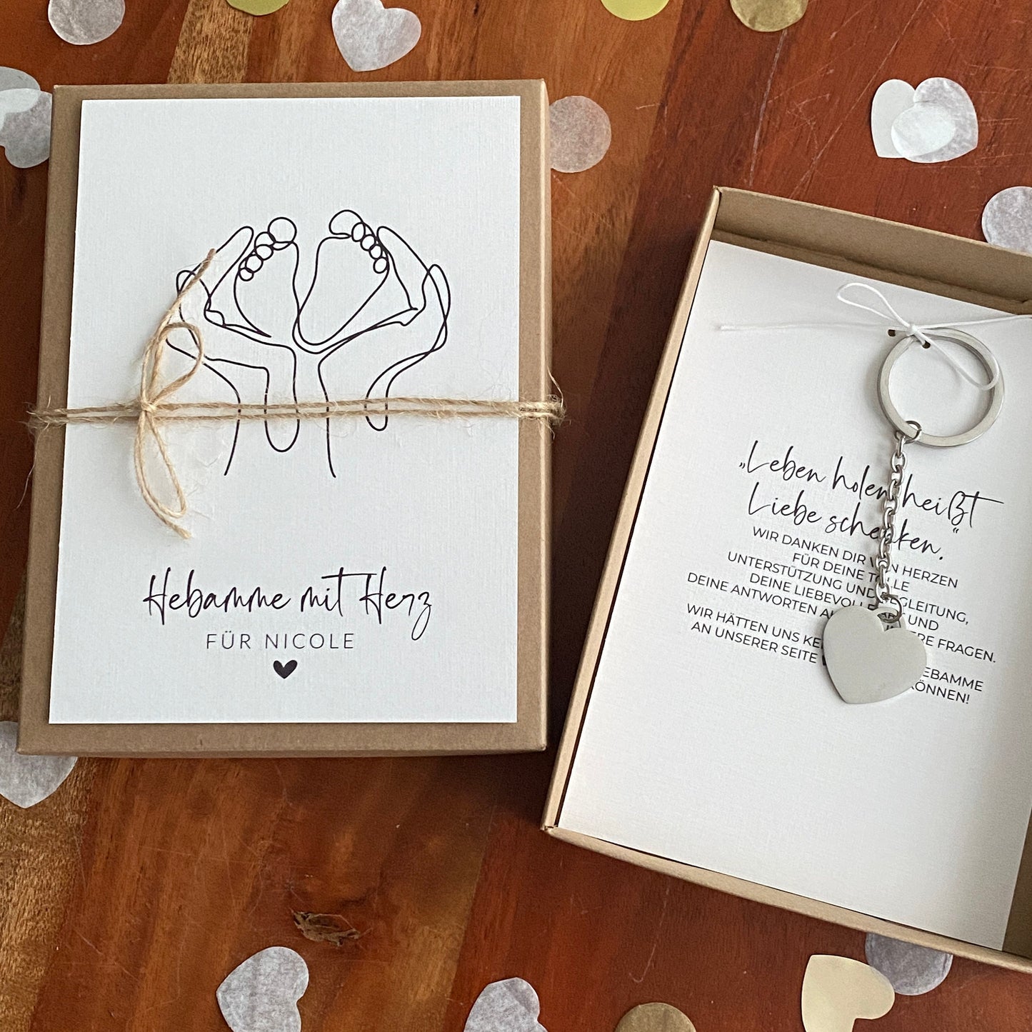 Geschenkverpackung - Hebamme mit Herz - Geschenk für Hebamme