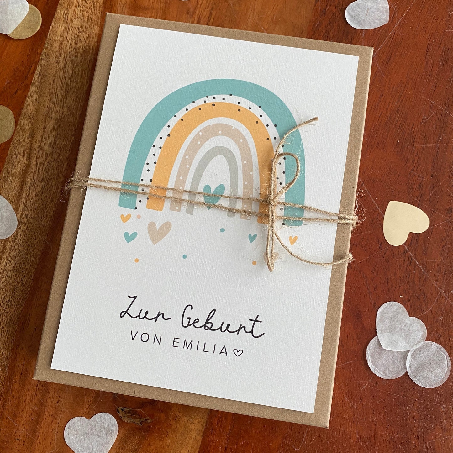 Geschenkverpackung - pastel rainbow - Geschenk zur Geburt