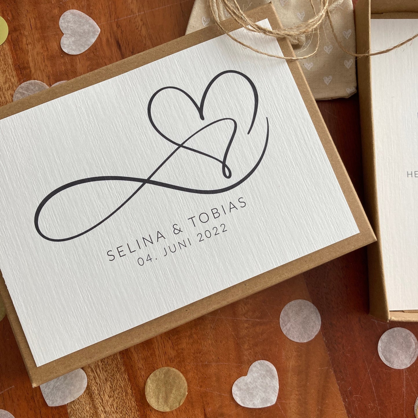 Geschenkverpackung - infinite love - Geschenk zur Hochzeit