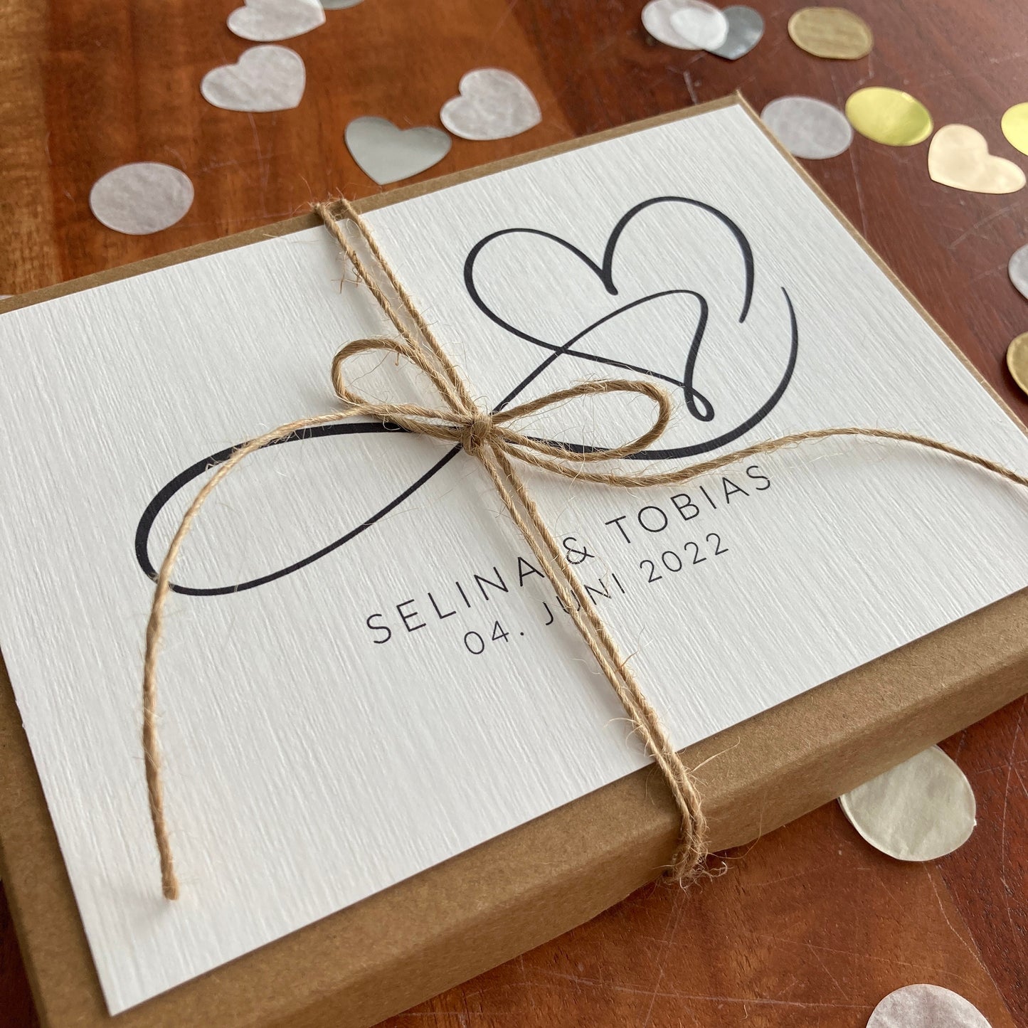 Geschenkverpackung - infinite love - Geschenk zur Hochzeit