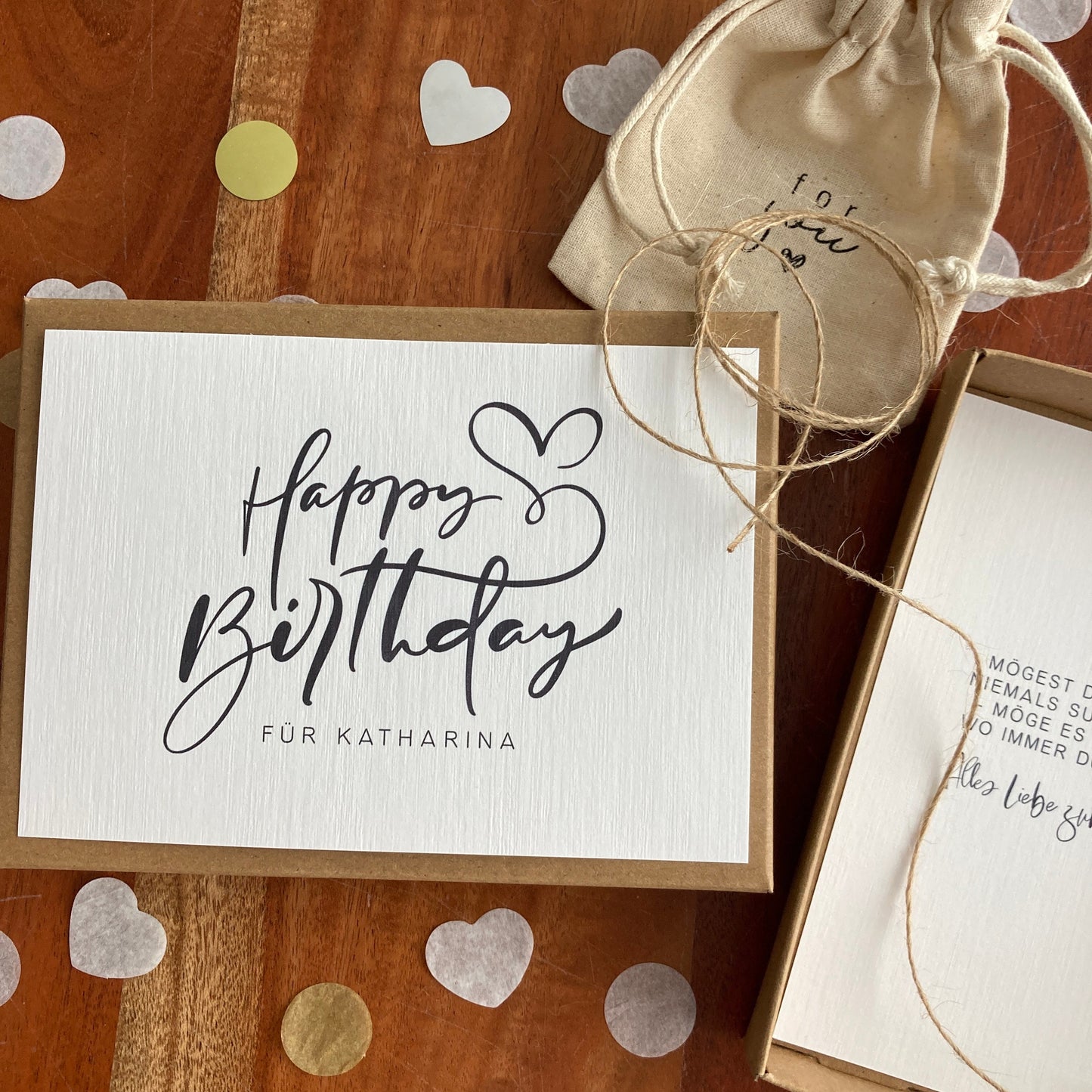Geschenkverpackung - happy birthday - | Geschenkbox | Geschenk zum Geburtstag | Geldgeschenk | individuell & personalisiert mit Namen