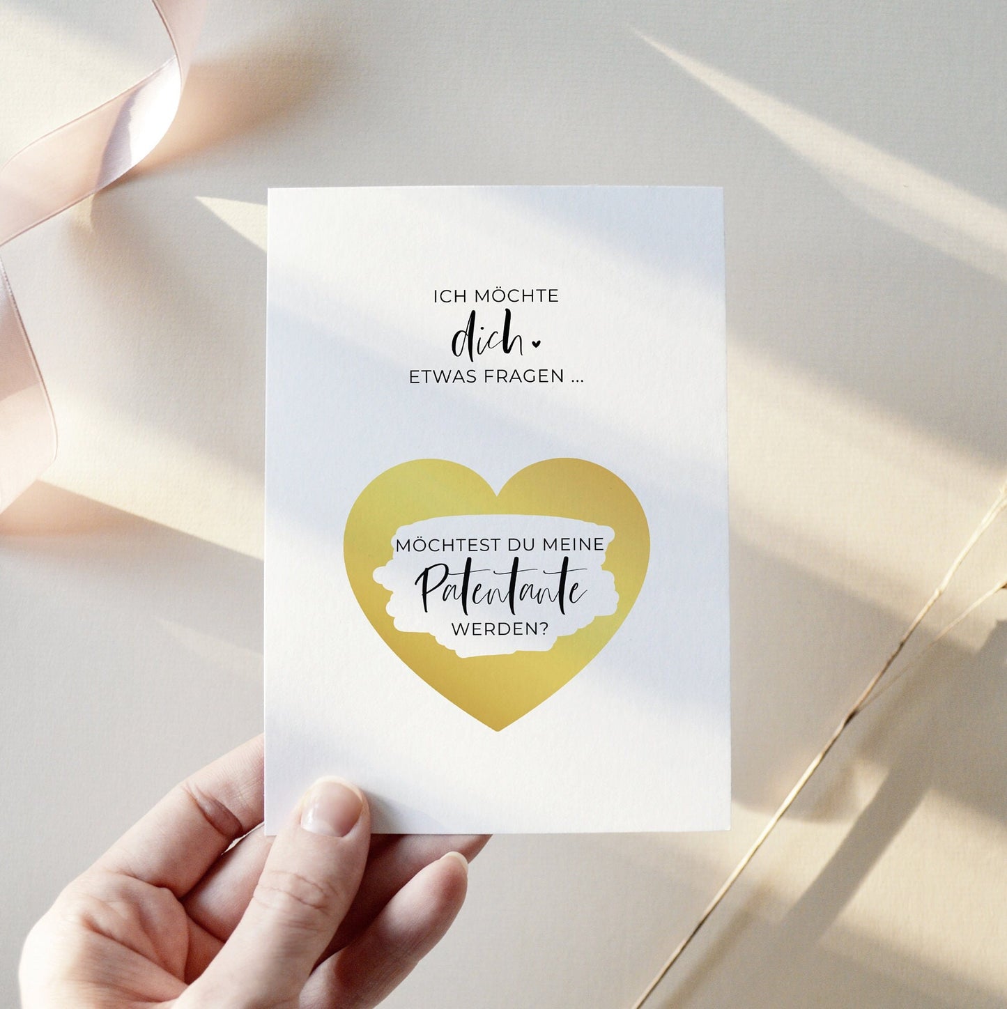 Rubbelkarte - Patentante - | Möchtest du meine Patentante werden ? | Geschenk Patentante | Postkarte | Karte