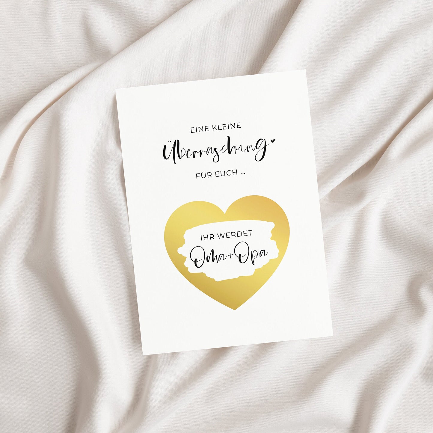 Rubbelkarte - Ihr werdet Oma + Opa - | Ihr werdet Großeltern | Verkündungskarte | Schwangerschaft verkünden | Postkarte | Karte