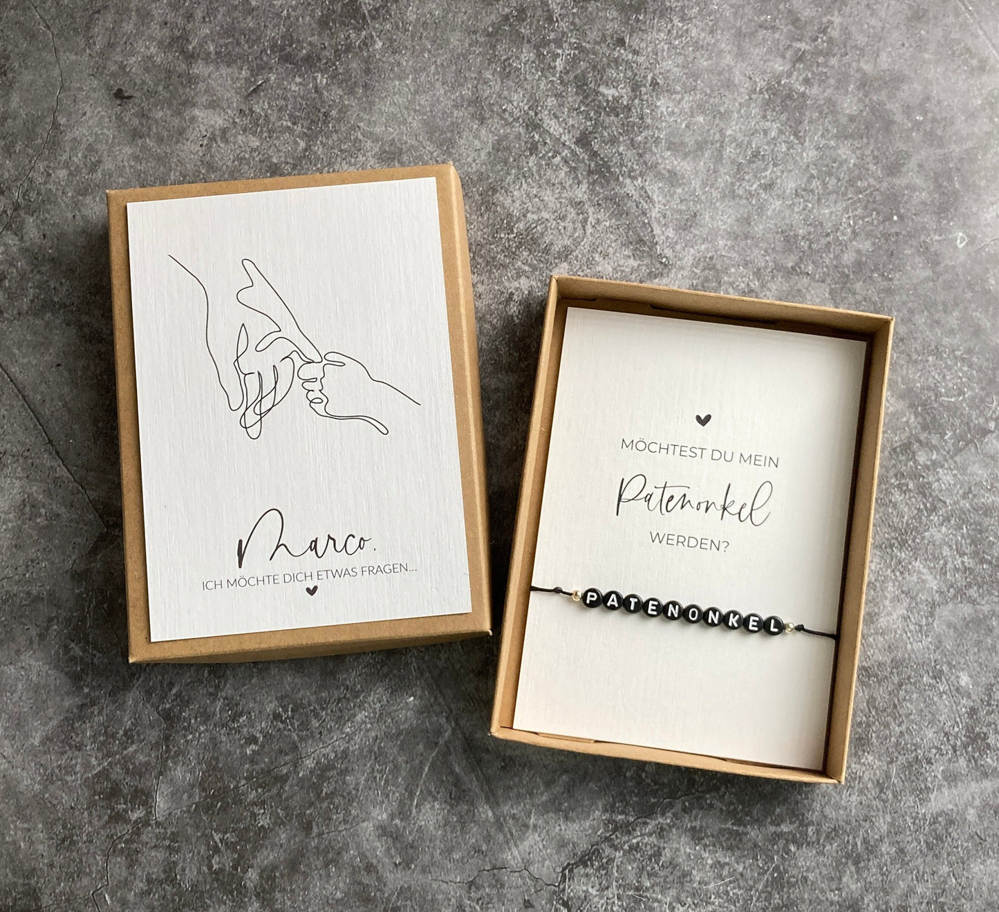 Geschenkverpackung - here for you - Möchtest du mein Patenonkel werden ?
