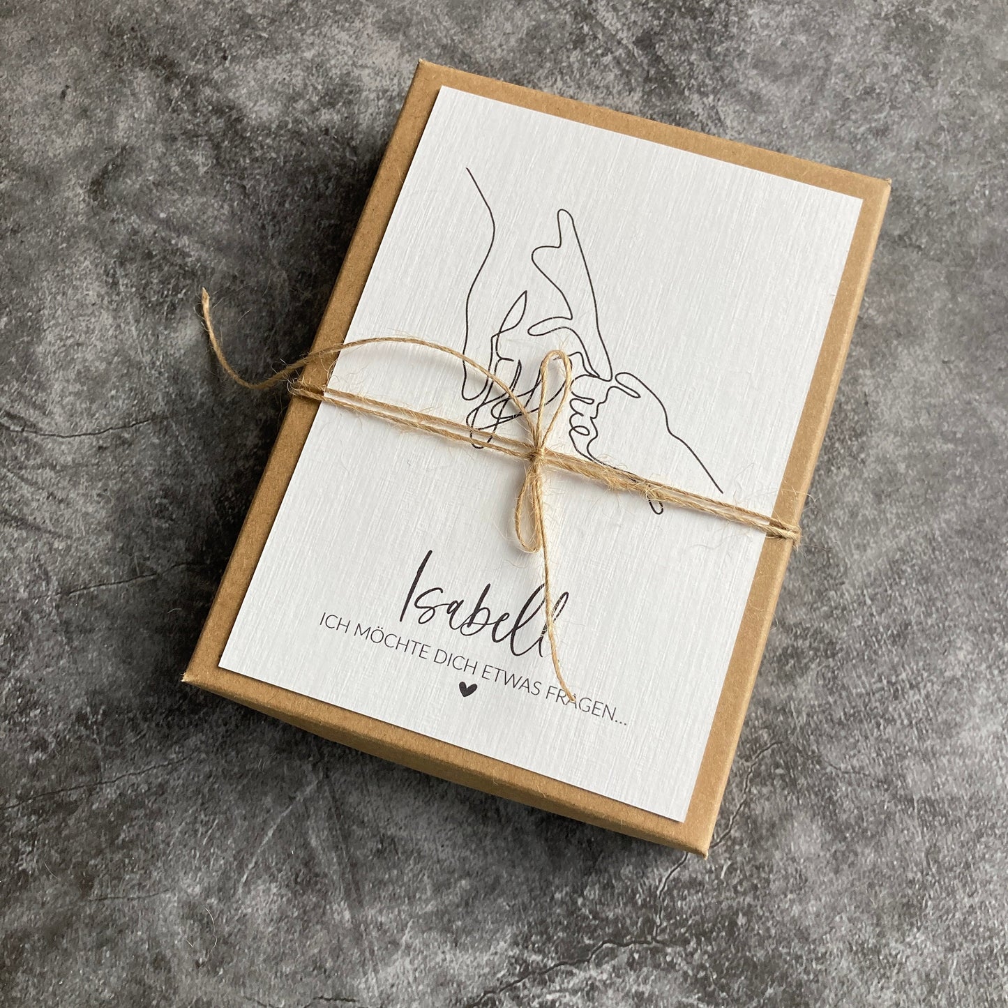 Geschenkverpackung - here for you - Möchtest du meine Patentante werden ?