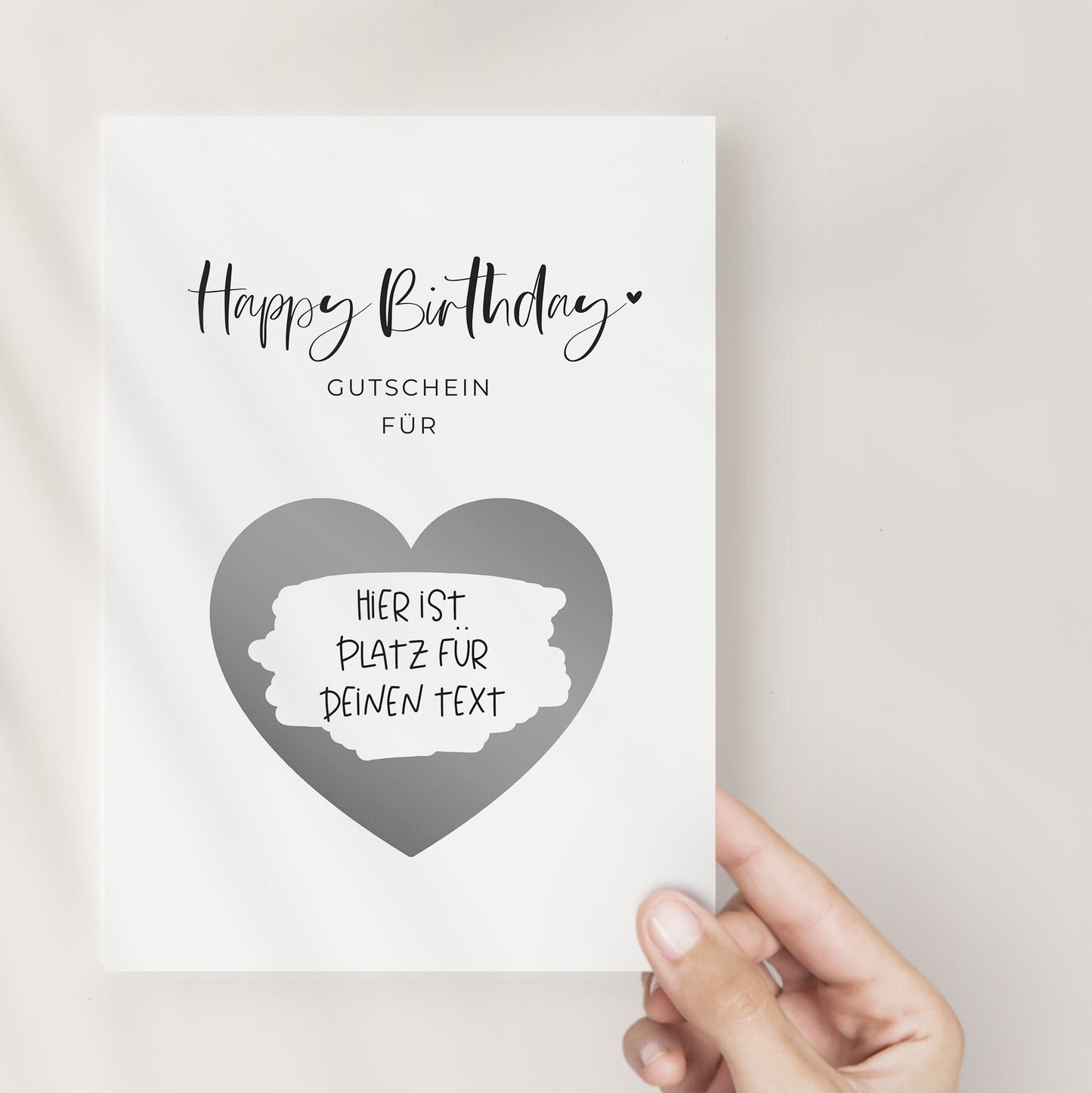 Rubbelkarte - Happy Birthday - | Gutschein | Geschenkkarte | Geschenkgutschein | Zeit schenken | Postkarte | Karte