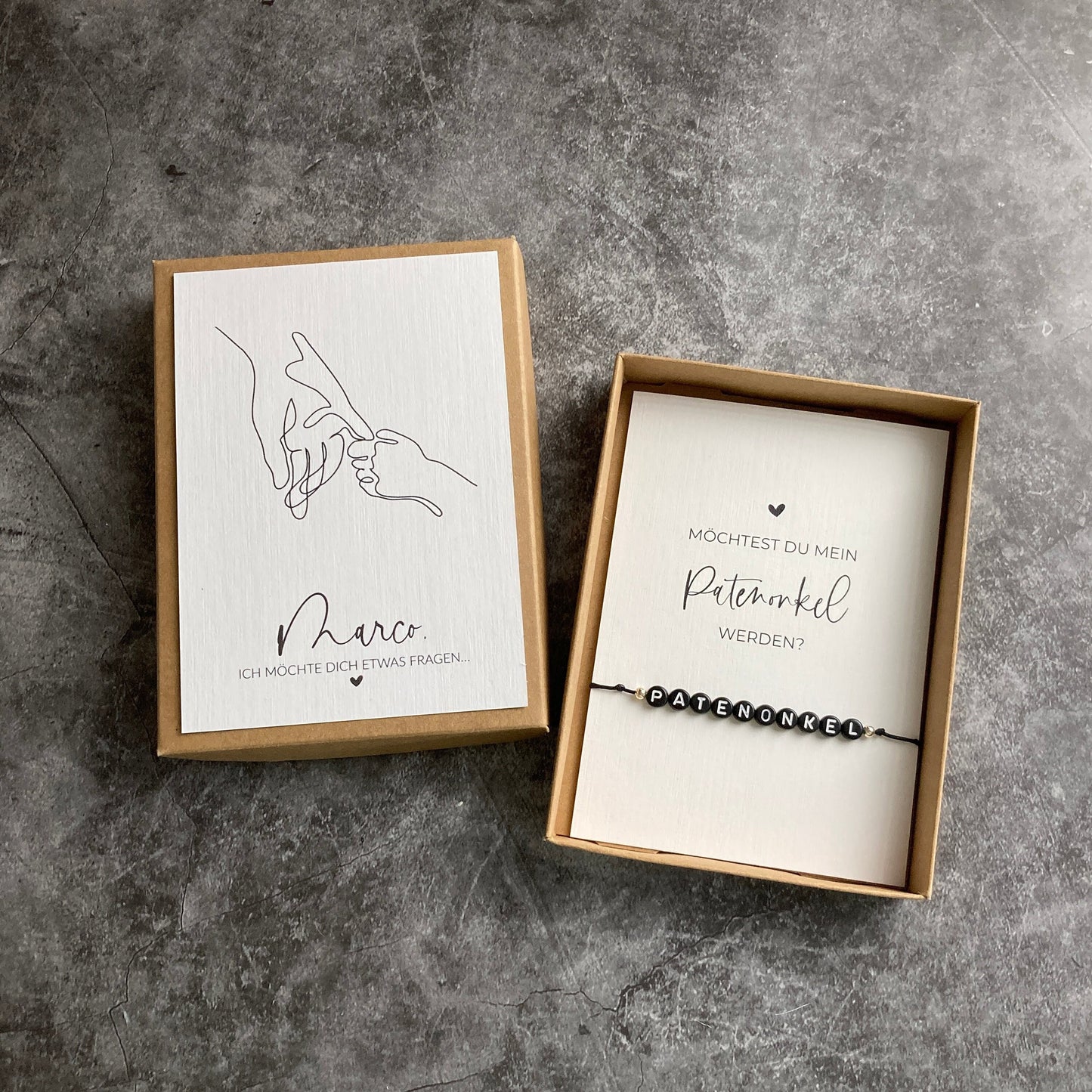 Geschenkverpackung - here for you - Möchtest du mein Patenonkel werden ?