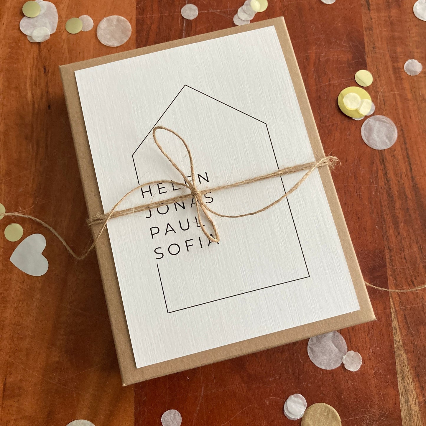 Geschenkbox - new home - Geschenk zum Einzug Umzug