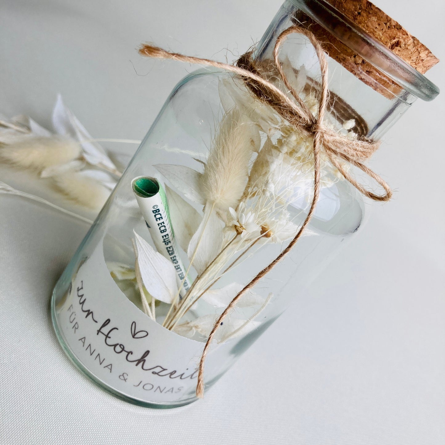Geschenkglas | creamy flower