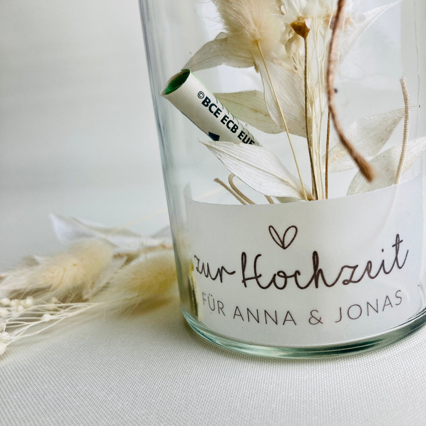 Geschenkglas | creamy flower