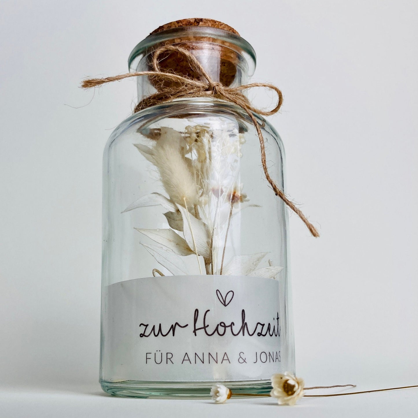 Geschenkglas | creamy flower
