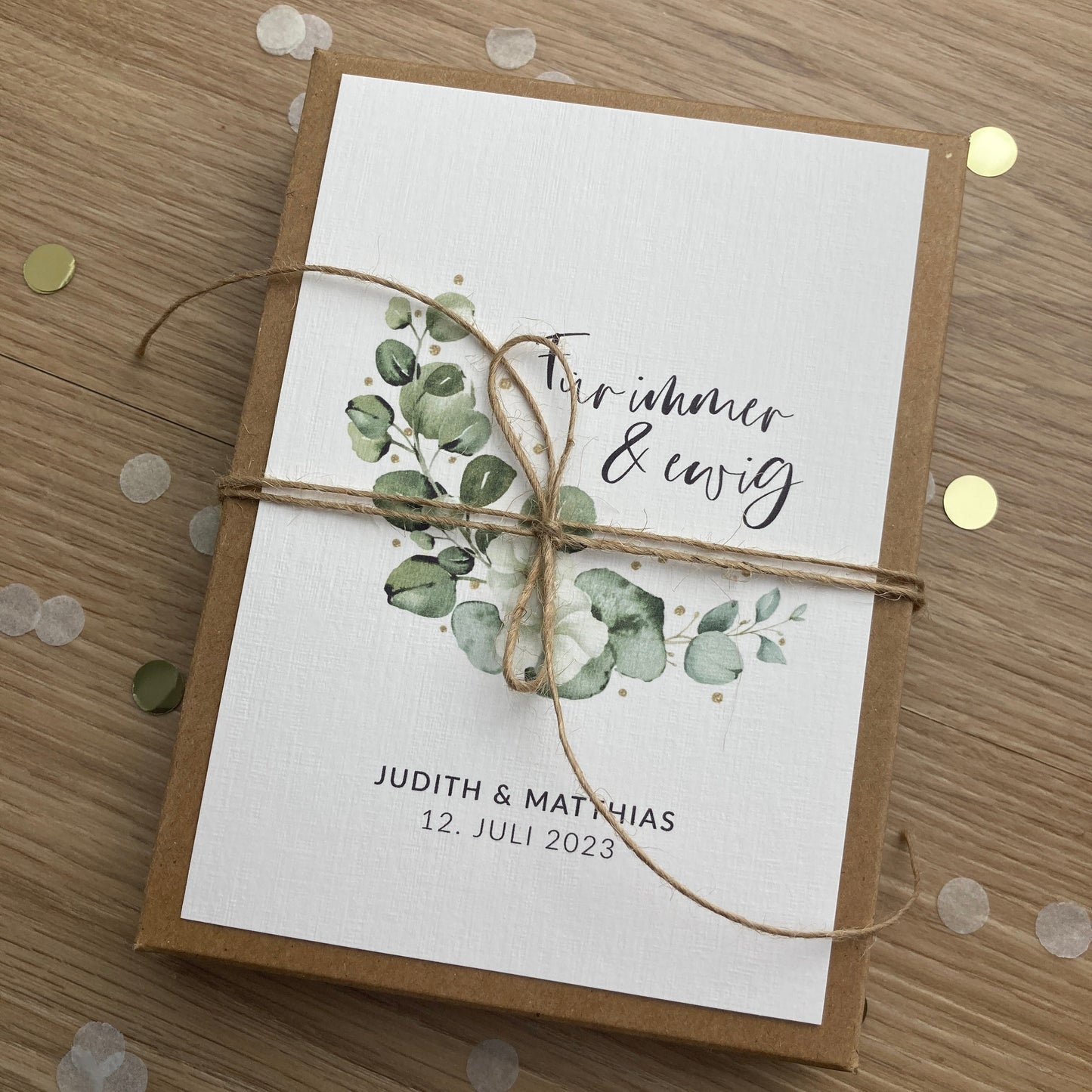 Geschenkverpackung - für immer - Geschenk zur Hochzeit