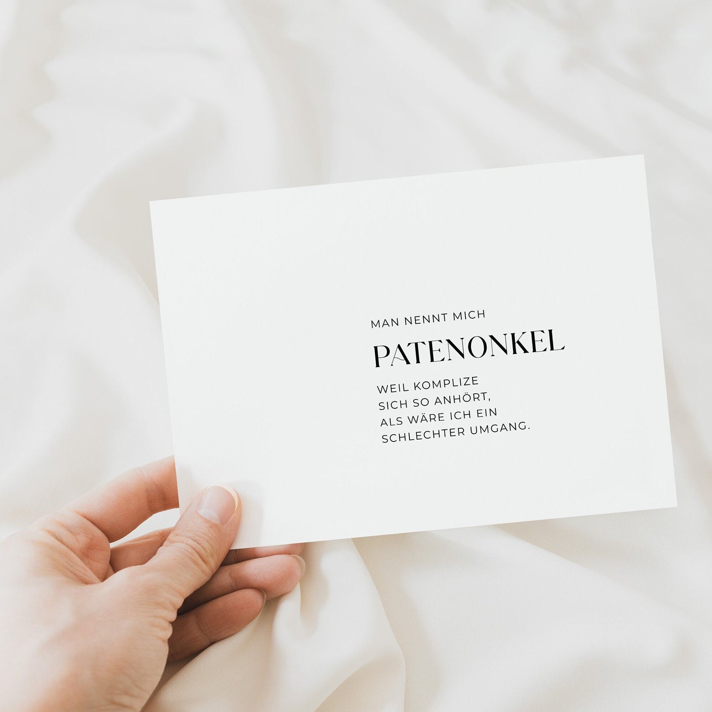Karte - Patenonkel - Patenonkel Komplize