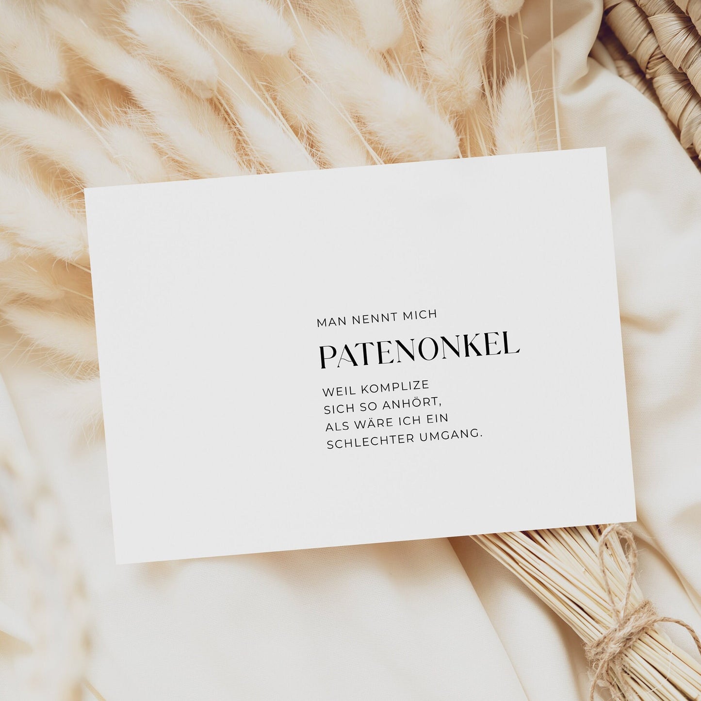 Karte - Patenonkel - | Patenonkel komplize| Karte Patenonkel | Patenonkel fragen | Patenonkel Geschenk | Postkarte
