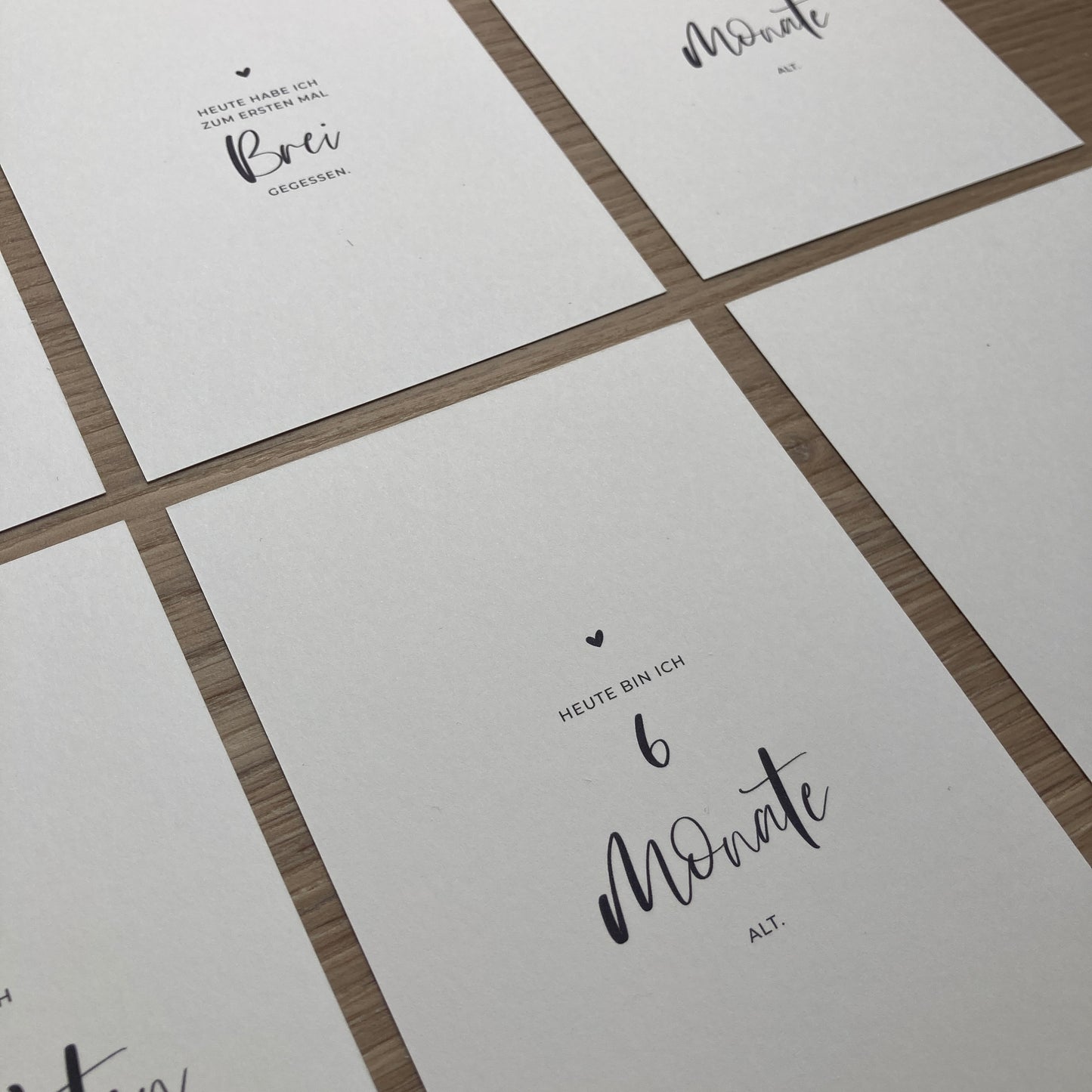 Erstes Babyjahr Meilensteinkarten - Mein erstes Jahr - | Geschenk zur Geburt | Erinnerung 1. Babyjahr | Tagebuch Baby | Babytagebuch